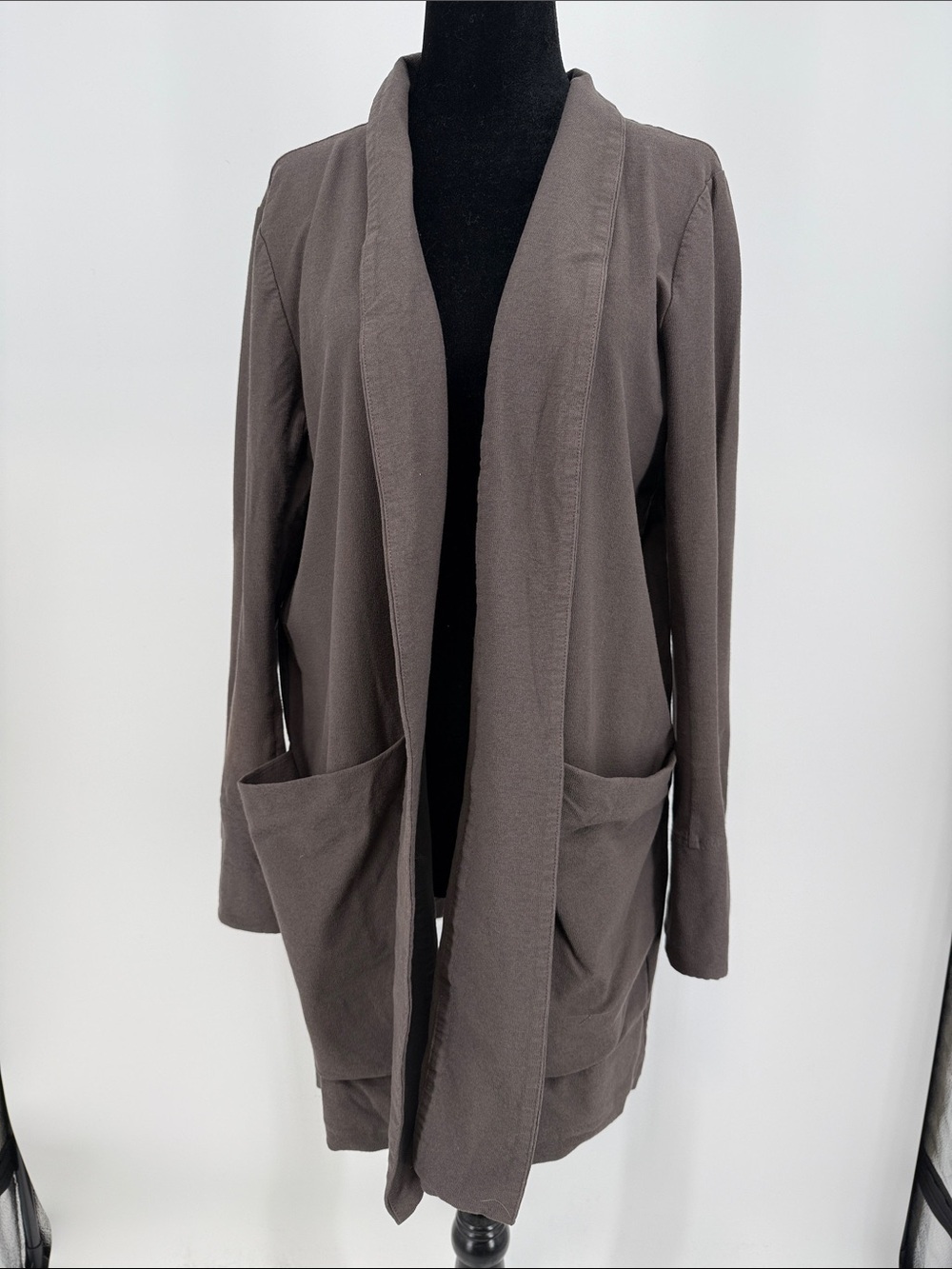 Eileen Fisher Relaxed Cardigan - Brown Size Medium